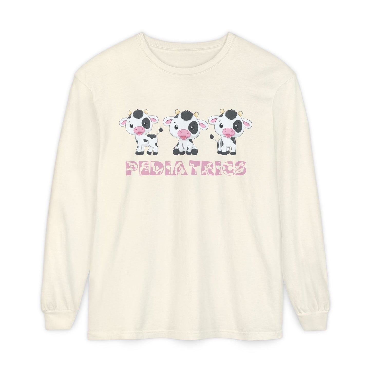 Cute Pediatrics Cow Long Sleeve T-Shirt