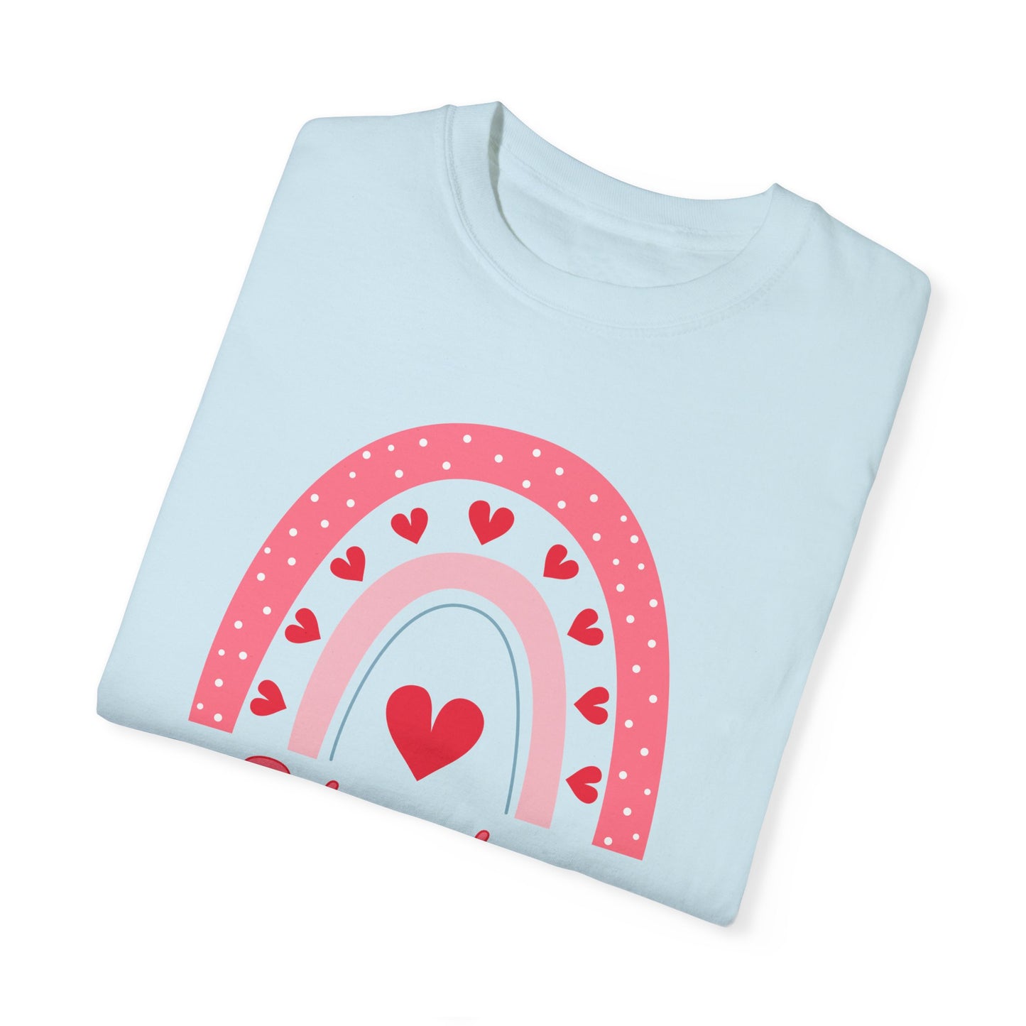 Pulmonology Valentines Day Shirt Rainbow Hearts