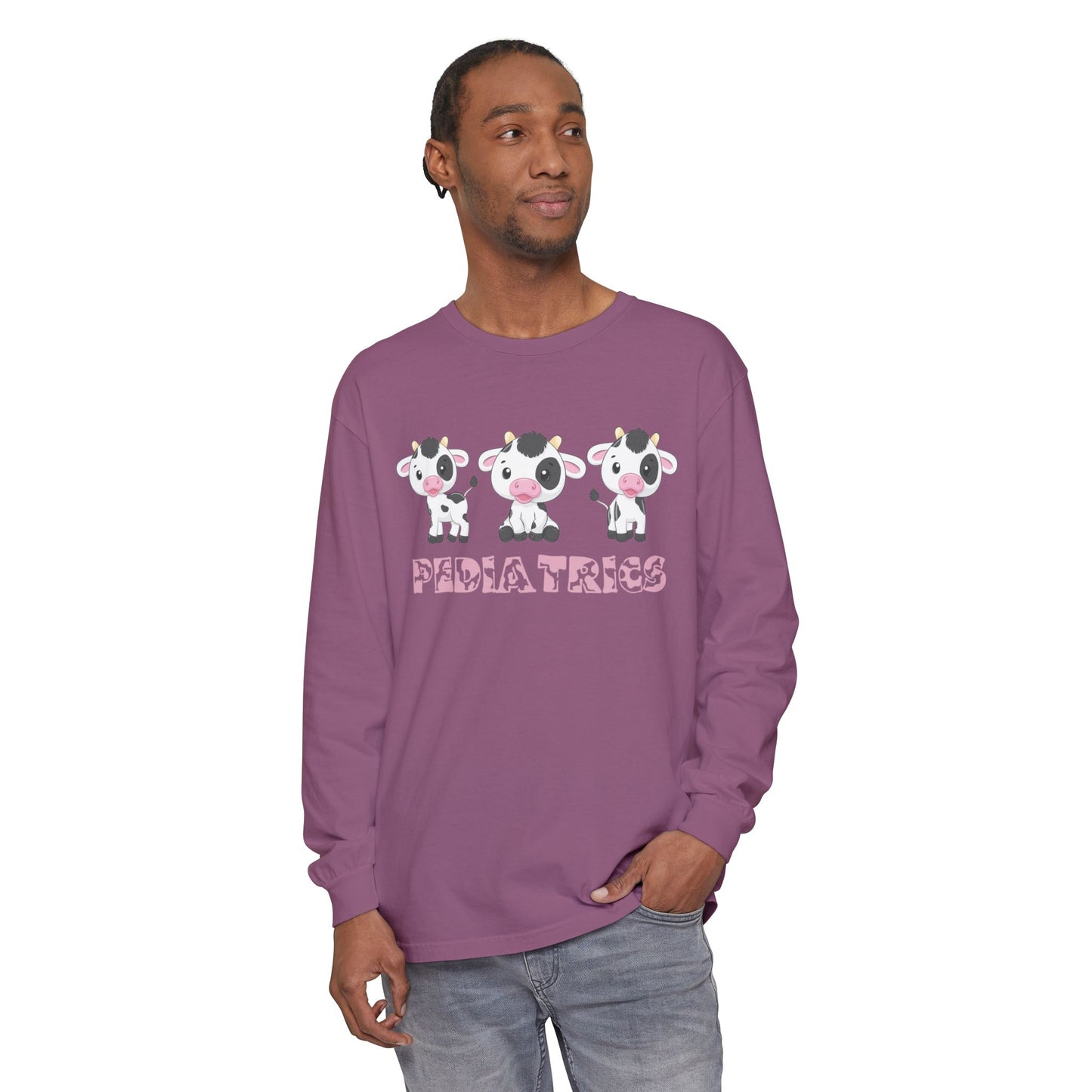 Cute Pediatrics Cow Long Sleeve T-Shirt