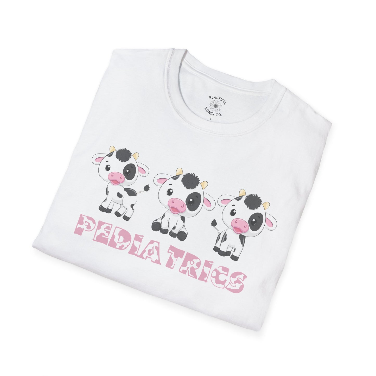 Cute Pediatrics Cow Unisex Heavy Cotton Tee