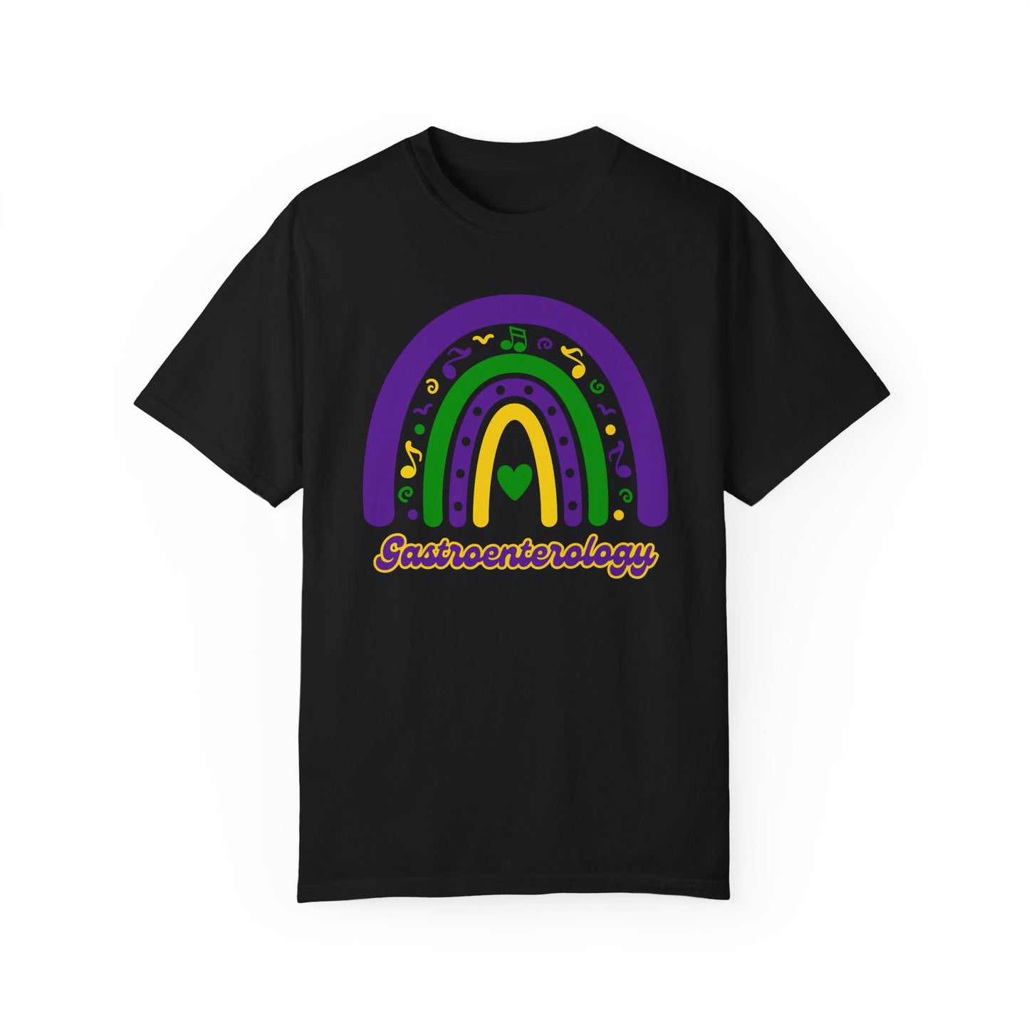 Gastroenterology Unisex Mardi Gras T Shirt Rainbow Design - Fun and Colorful Tee for Medical Professionals