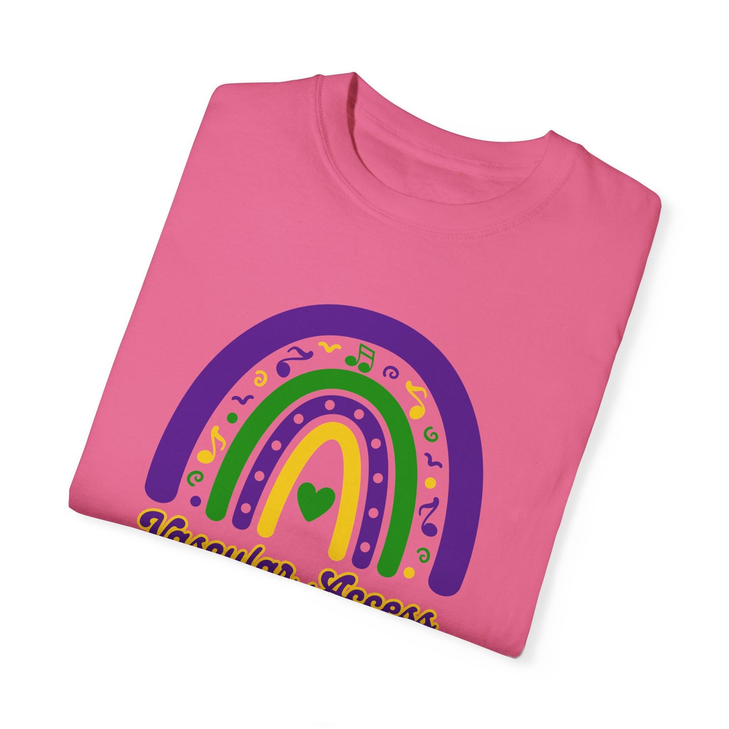 VASCULAR ACCESS Mardi Gras Rainbow T Shirt