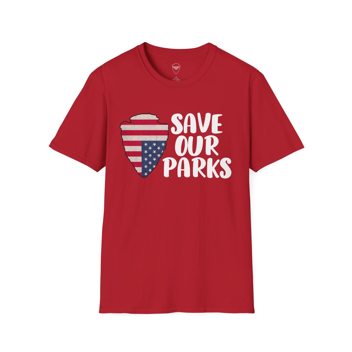 Save Our National Parks Distress Flag T Shirt