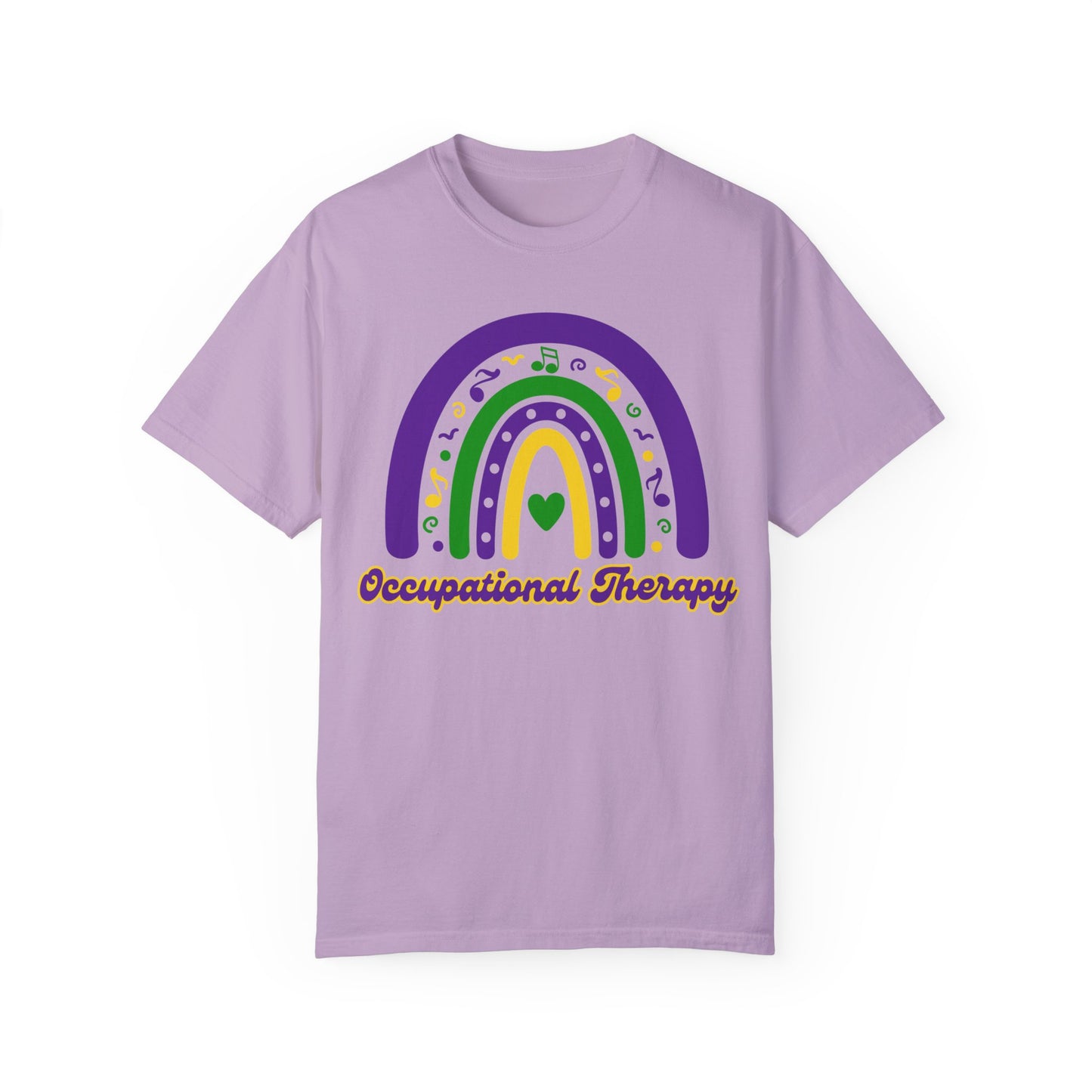 Occupational Therapy Mardi Gras T Shirt Rainbow Design