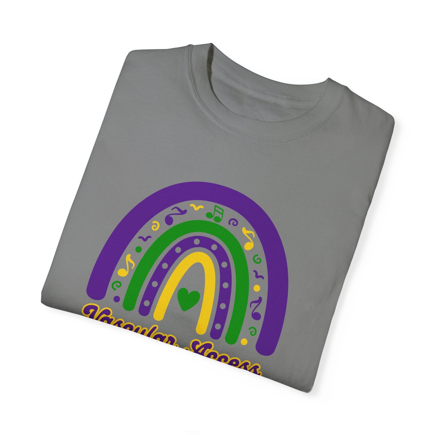 VASCULAR ACCESS Mardi Gras Rainbow T Shirt