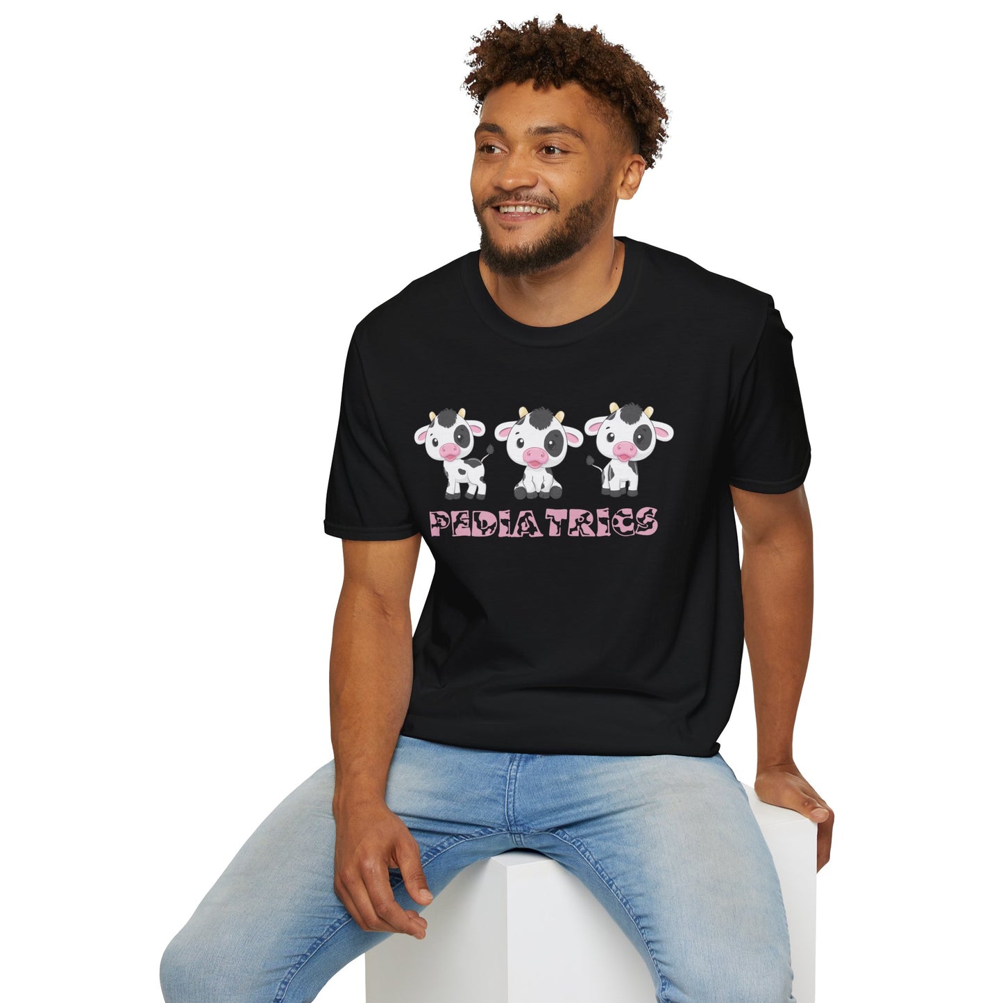 Cute Pediatrics Cow Unisex Heavy Cotton Tee