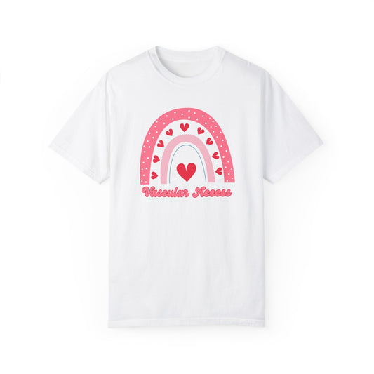 VASCULAR ACCESS Valentines Day Shirt Heart Rainbow