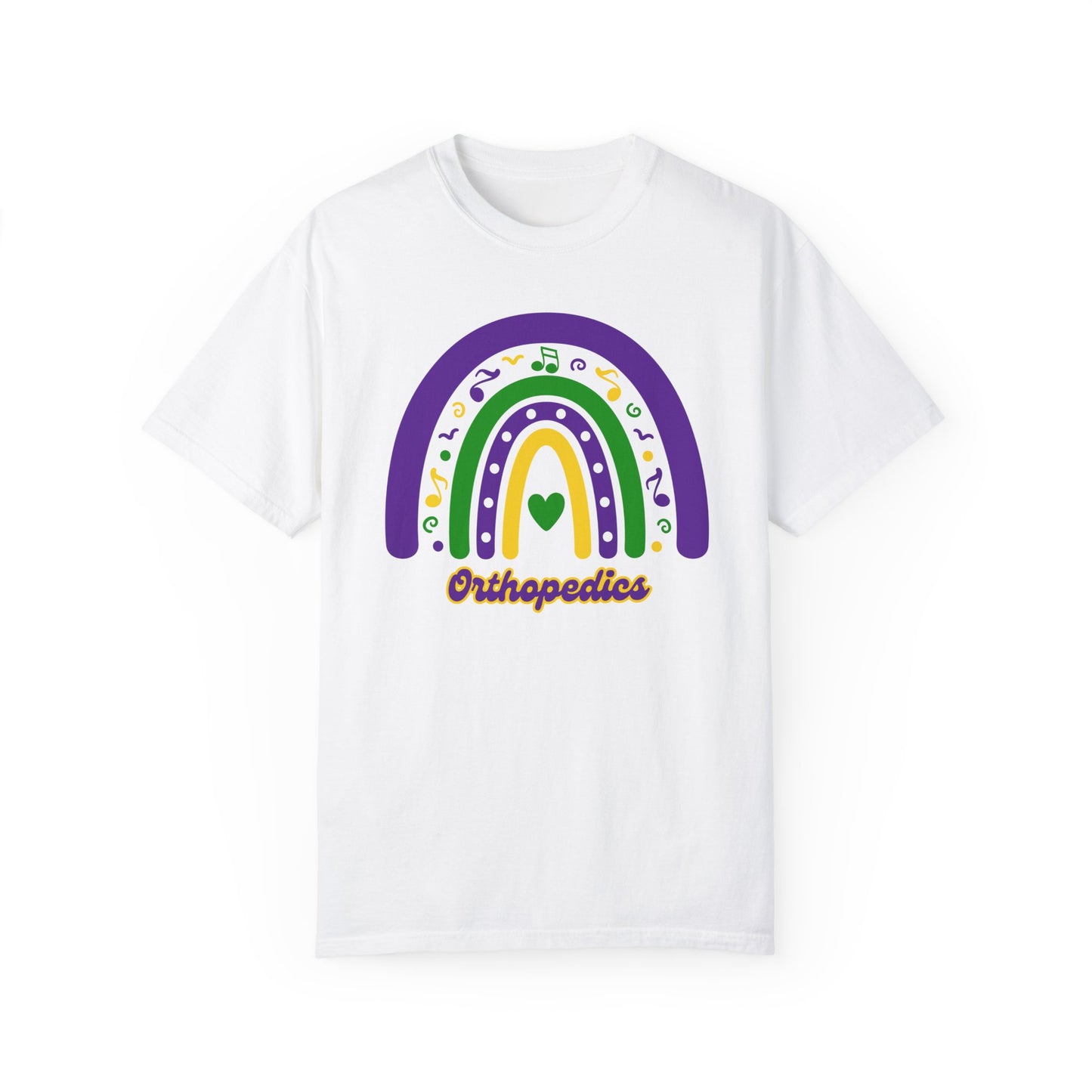 Fun Orthopedics Mardi Gras T Shirt Rainbow Design