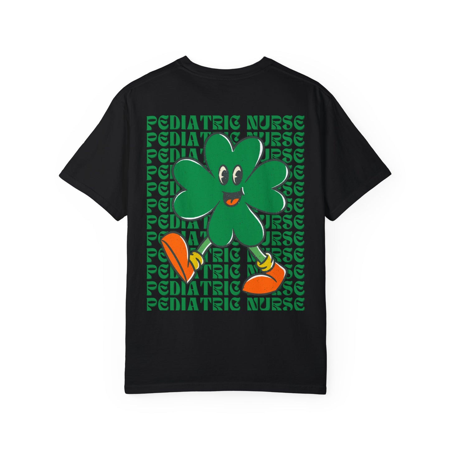 Pediatric Nurse St. Patrick's Day T Shirt Happy Shamrock