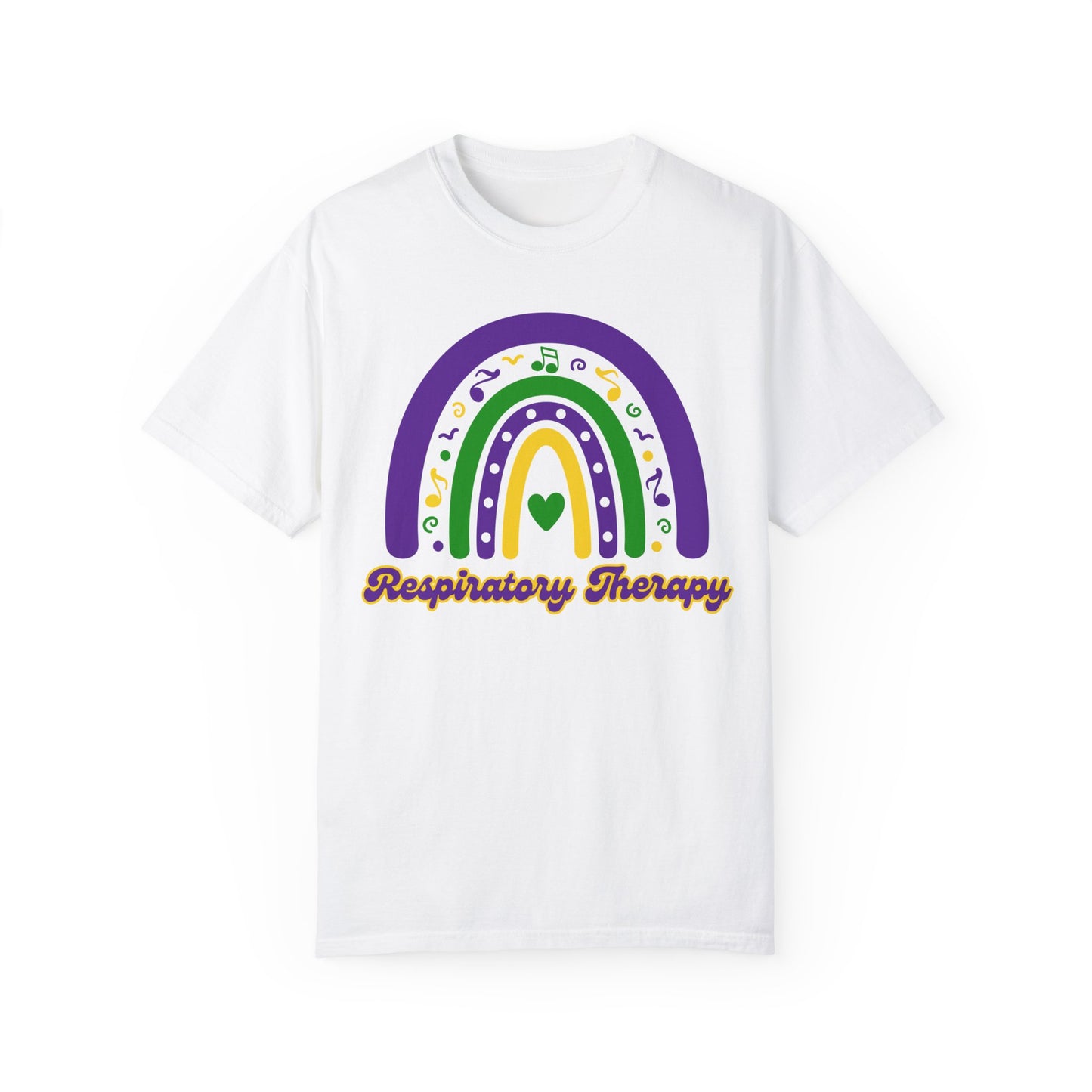 Respiratory Therapy Unisex Mardi Gras T Shirt Rainbow Design