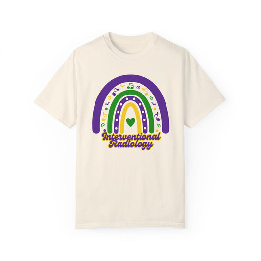 Interventional Radiology Mardi Gras T Shirt Rainbow Design