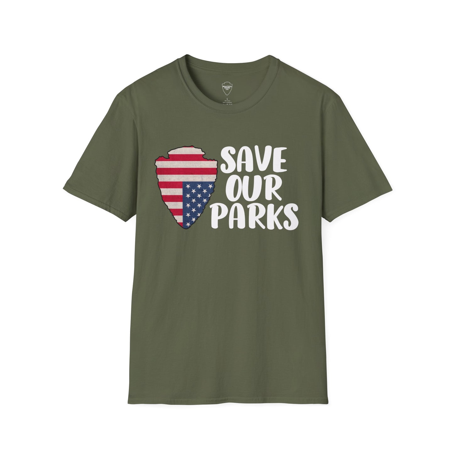 Save Our National Parks Distress Flag T Shirt