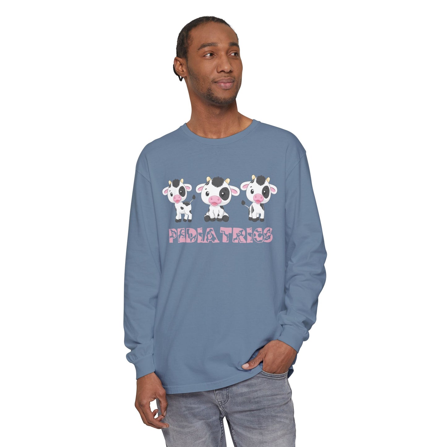 Cute Pediatrics Cow Long Sleeve T-Shirt