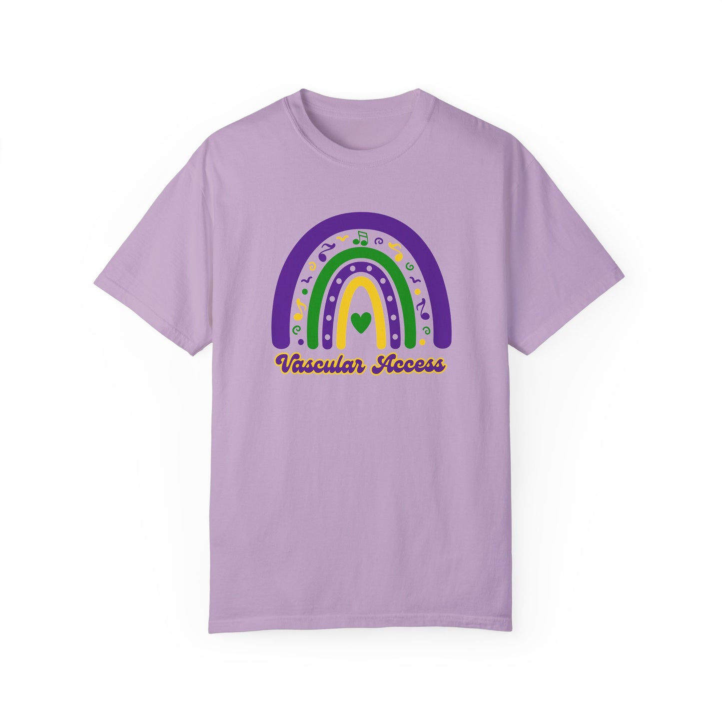 VASCULAR ACCESS Mardi Gras Rainbow T Shirt