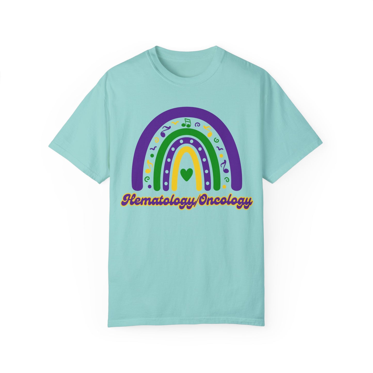 Hematology Oncology Mardi Gras T Shirt Rainbow Design