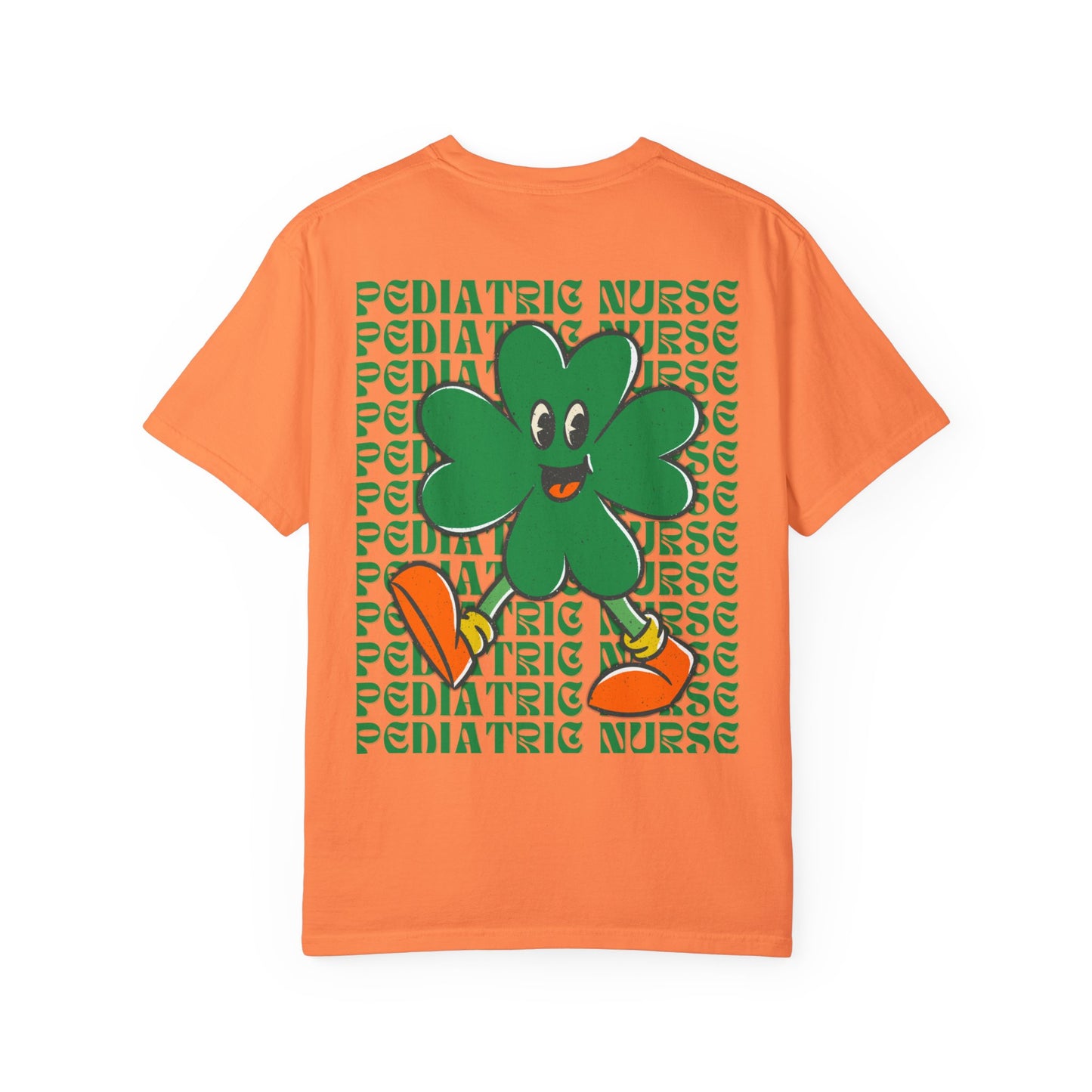 Pediatric Nurse St. Patrick's Day T Shirt Happy Shamrock