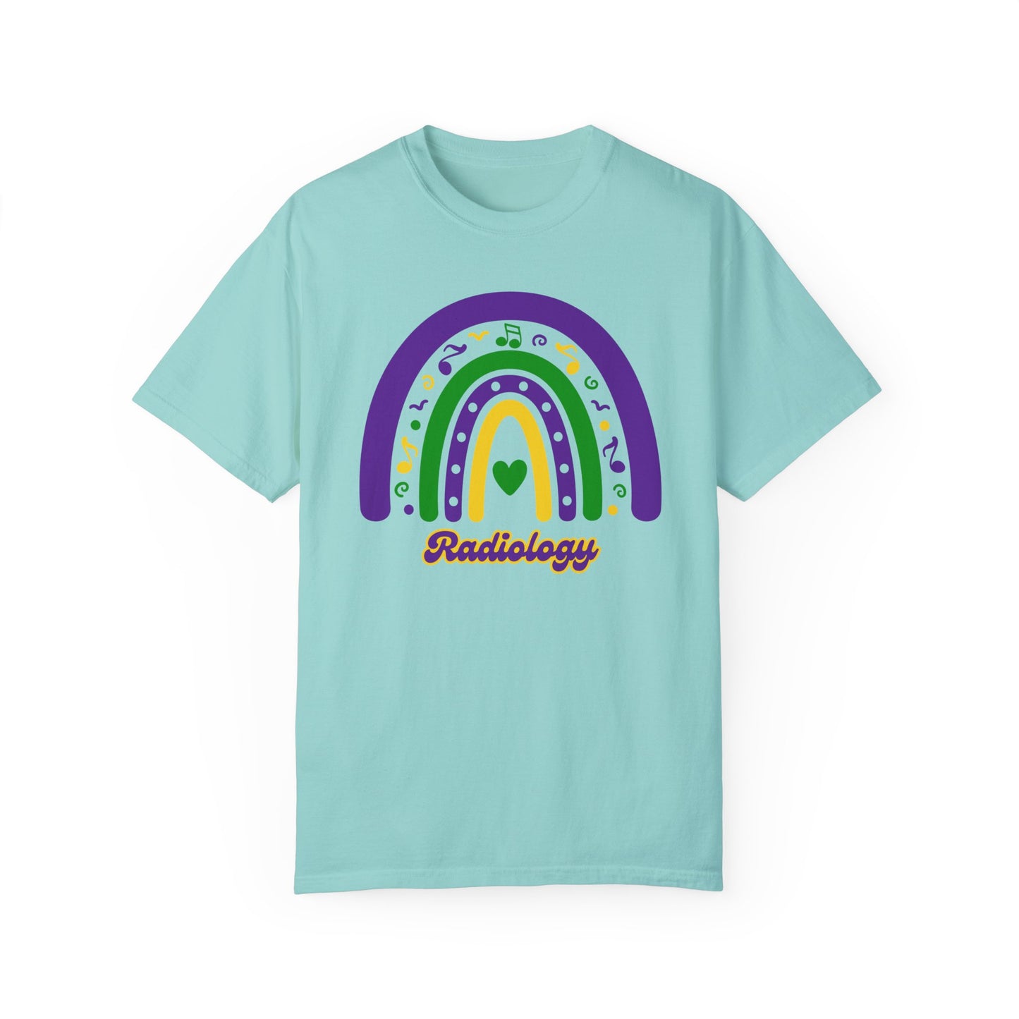 Radiology Department Mardi Gras T Shirt Rainbow Design