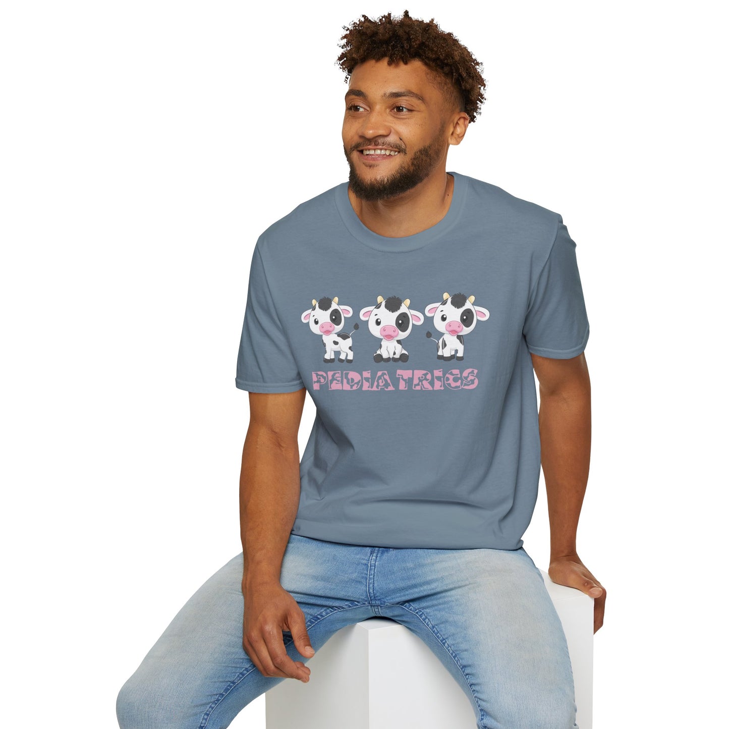 Cute Pediatrics Cow Unisex Heavy Cotton Tee