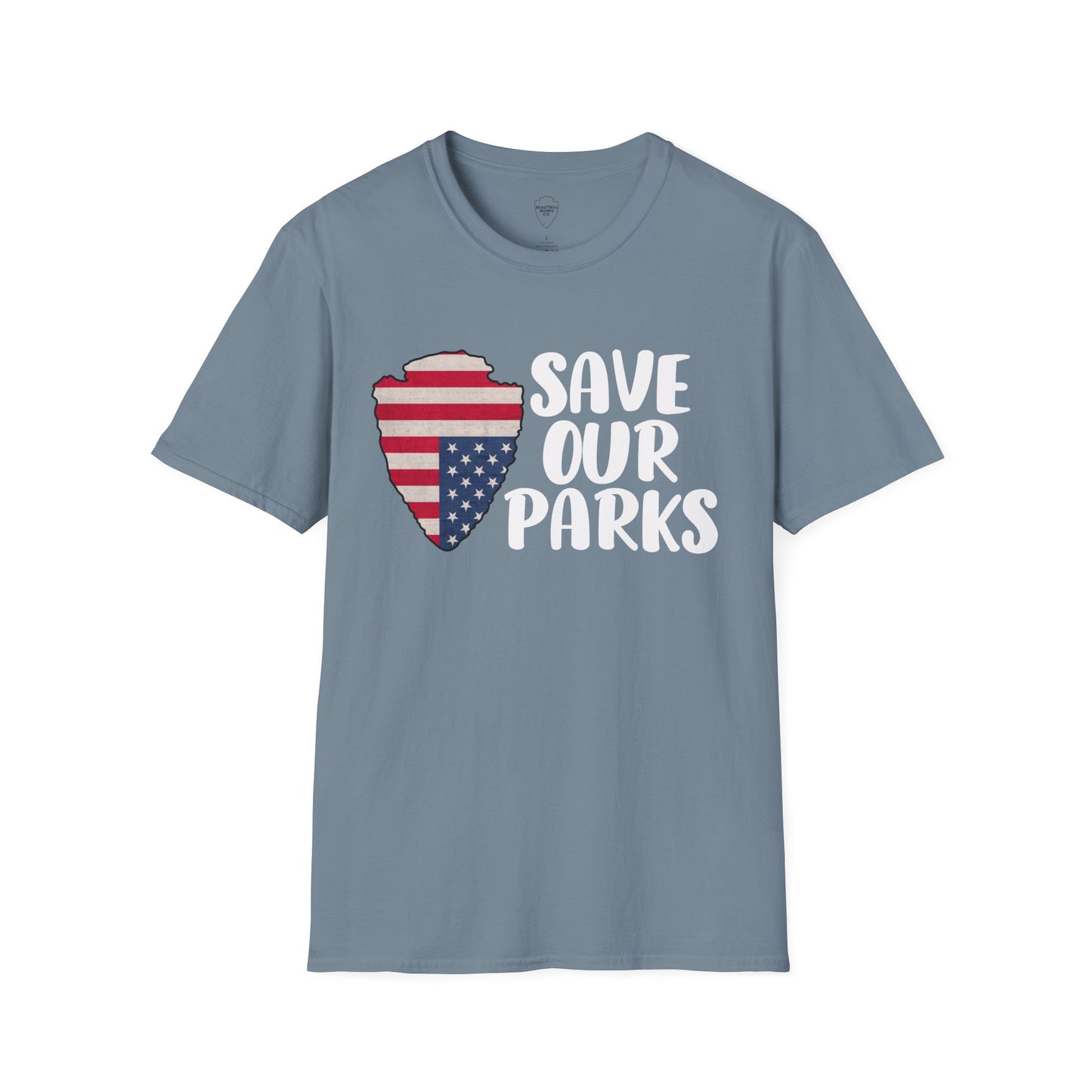 Save Our National Parks Distress Flag T Shirt