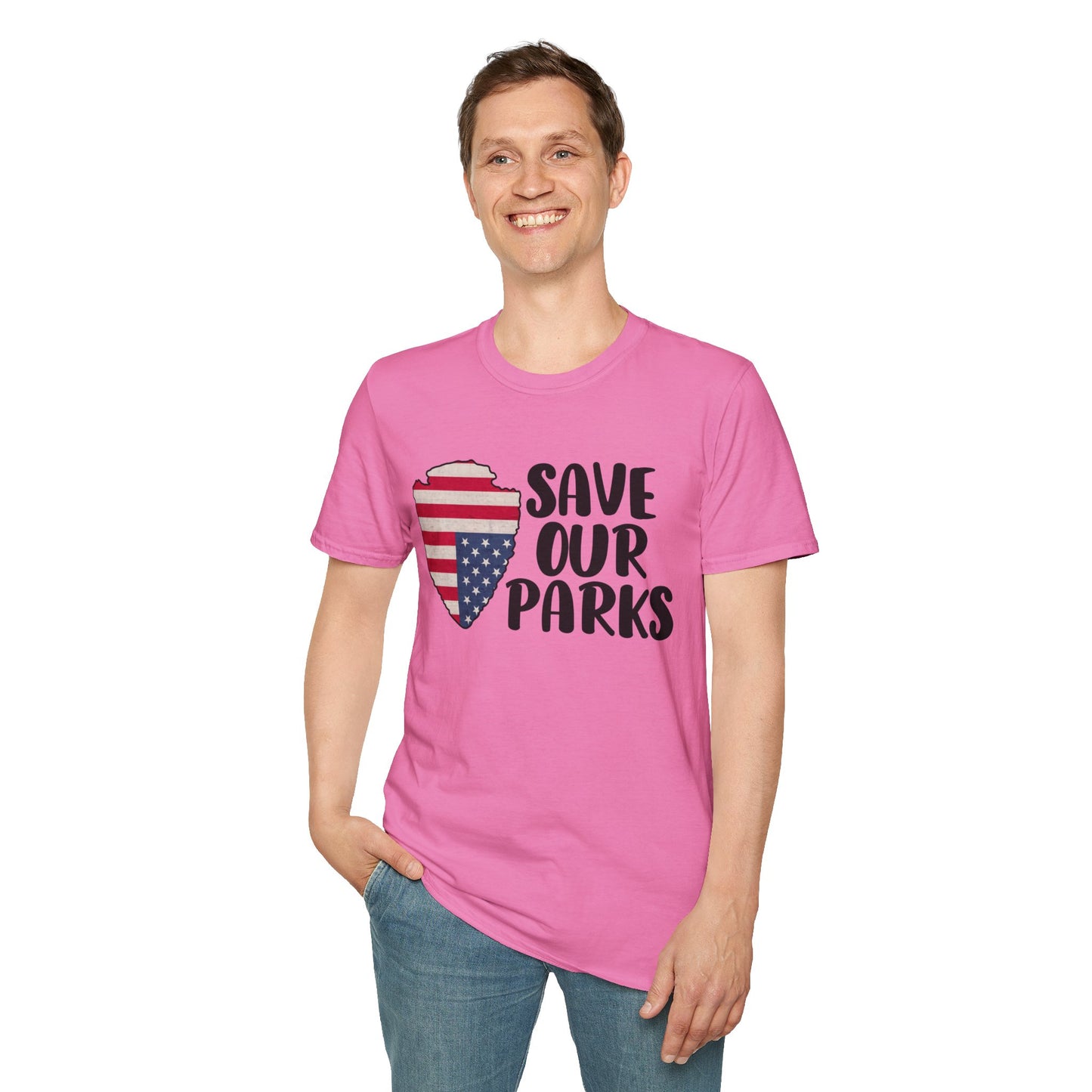 Save Our National Parks Distress Flag T Shirt