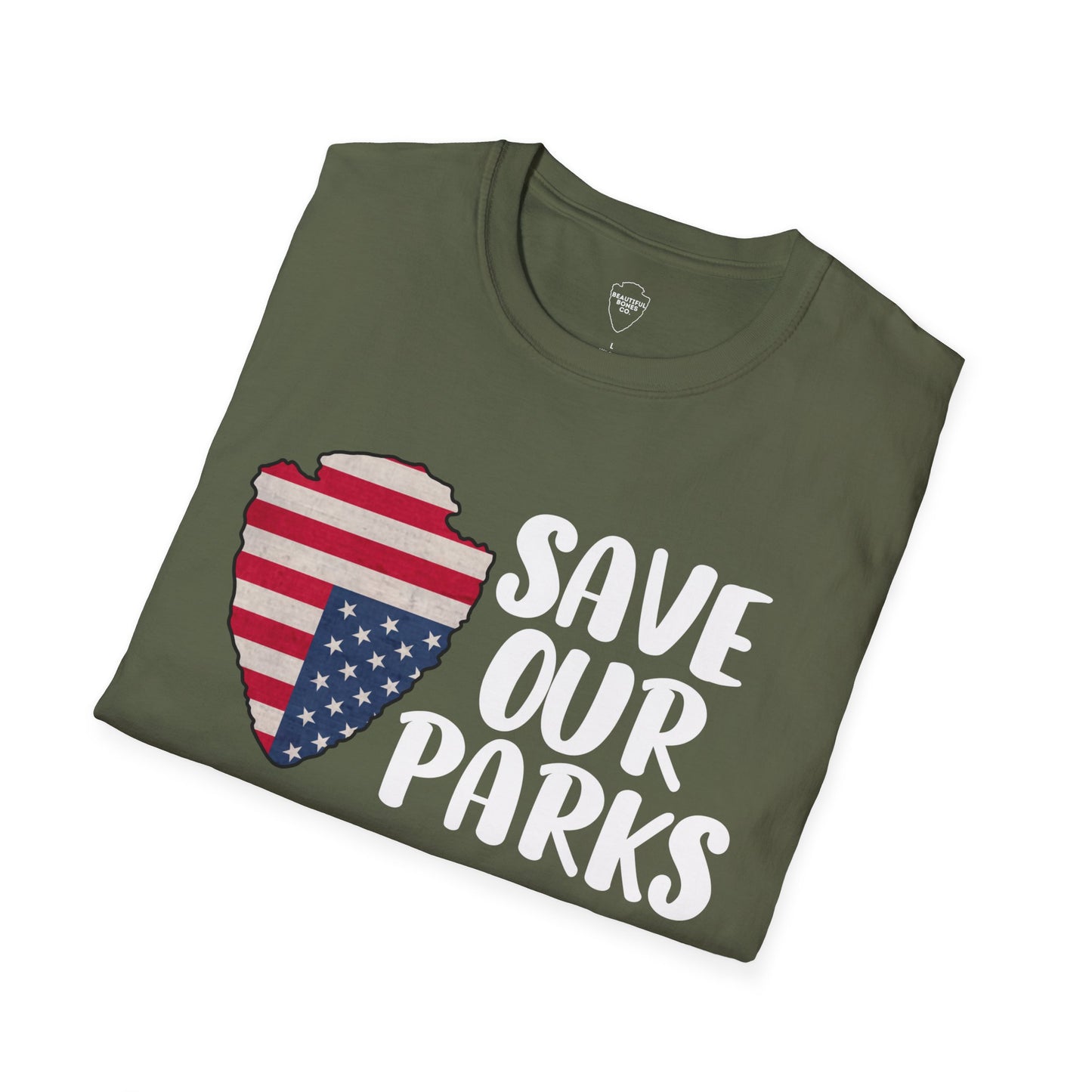 Save Our National Parks Distress Flag T Shirt