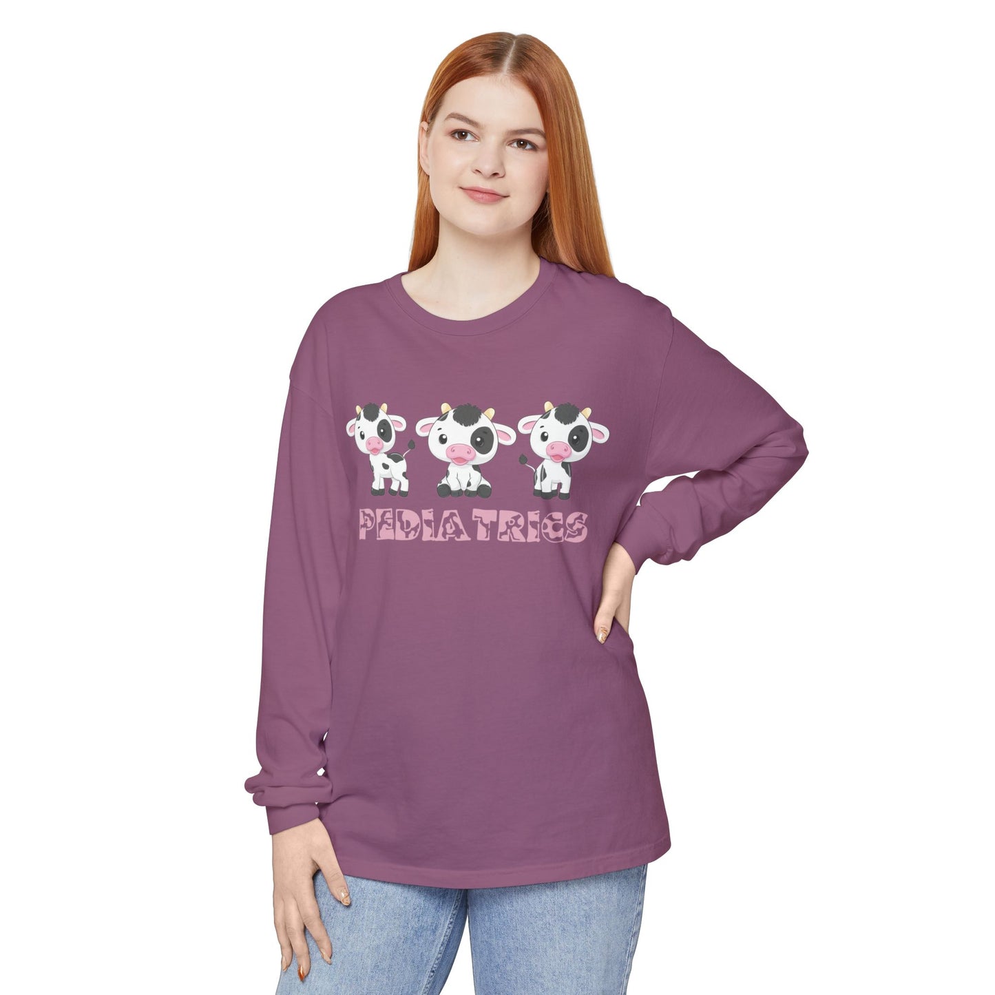 Cute Pediatrics Cow Long Sleeve T-Shirt