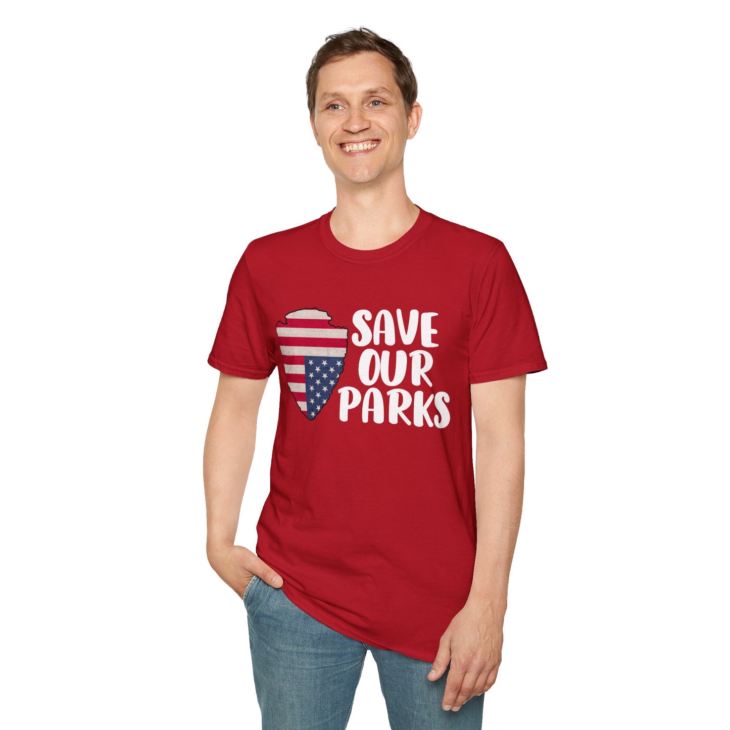 Save Our National Parks Distress Flag T Shirt