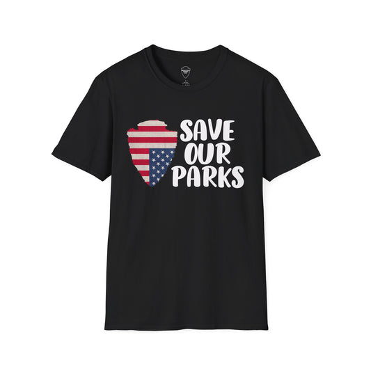 Save Our National Parks Distress Flag T Shirt